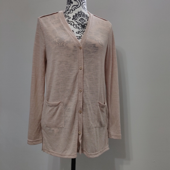 Thin Sheer Long double Pocket Summer Cardigan - Picture 1 of 7